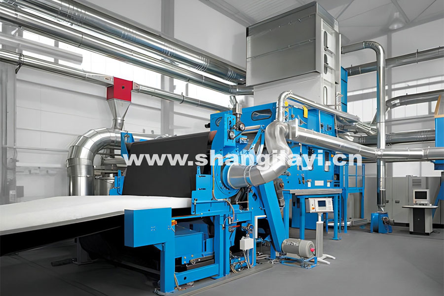 Air flow non-woven production line