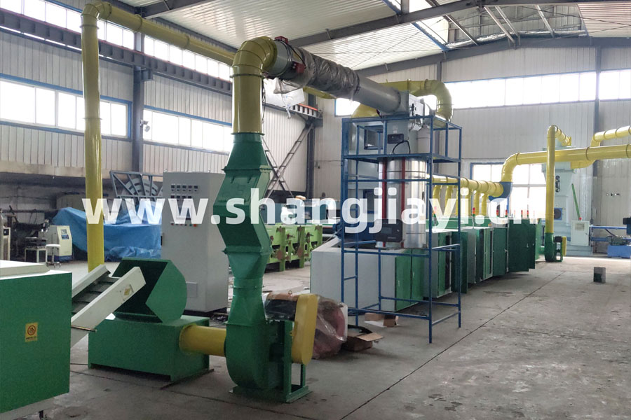 SJY1027 Textile/non-woven waste opening and recycling production line